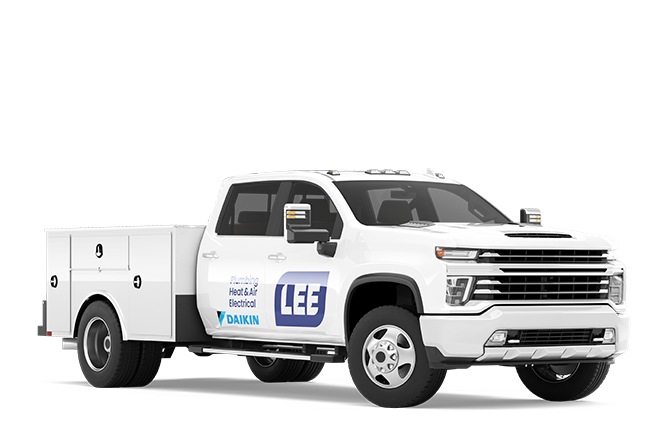 LEE Plumbing, Heat and Air, and Electrical vehicle